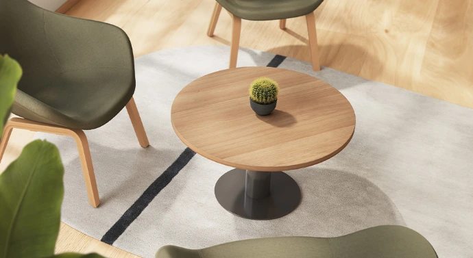 table ronde pied corolle